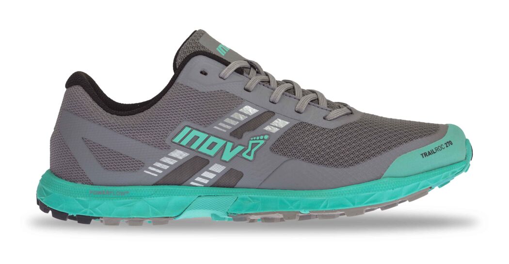 Inov-8 Trailroc 270 Womens Trail Running Shoes Grey/Turquoise Australia (QNVOIU567)